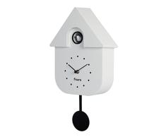 Fisura - Reloj de Cuco Blanco y dial Negro. Reloj Pared. Reloj Pared Original para Regalo. 3 Pilas AA no Incluidas. Medidas: 21,5 x 8 x 41,5. PlÃ¡stico ABS.