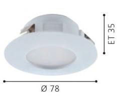 EGLO PINEDA iluminación de techo Multicolor - Lámpara (Multicolor, Corriente alterna, 220-230 V, 50-60 Hz)