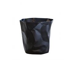 Essey Papelera Mini, Polietileno, Negro, 25 x 25 x 25 cm