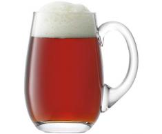 LSA Bar BR39 - Jarra de cerveza, diseÃ±o curvo, 750 ml, transparente