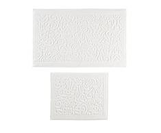 Questo Casa Juego de Toallas de Baño, 2 Piezas Set, 8/2 Jacquard Peinado Compacto Aegean 800 g / m2, 60x50 Cm (1 Pieza), 60x100 Cm (1 Pieza), Crema