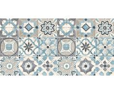 Vilber Gran Chef Kollar Alfombra, Vinilo, Azul, 50x140x0.2cm