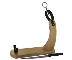 Bistrot kd3168Â Soporte jamonero con Cuchillo Madera marrÃ³n 38Â x 14,2Â x 39Â cm