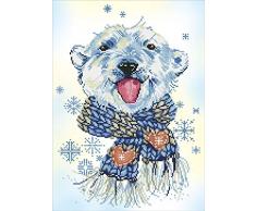 DIAMOND DOTZ Pintura, Kit intermedio, DD9, Lienzo, Polar Dude, 37 x 51cm