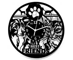 Instant Karma Clocks Reloj de Pared - Perro Gato Animales Domesticos ClÃ­nica Veterinaria Idea Regalo