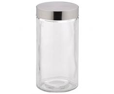 kela 17868Â Bera Caja hermÃ©tica Vidrio/Acero Inoxidable/Plata 11Â x 11Â x 22Â cm, 1,7Â l, Transparente