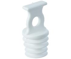 Gardinia Topes para rieles de Cortina GE y P2à con Perforaciones de diámetro 9-11 mm, para Fijar la Tela en la posición deseada, plástico, Blanco, 10 Unidades