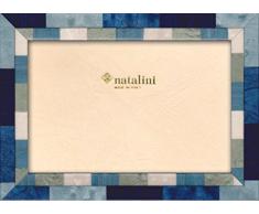 Natalini Nice BLUAB 10X15 Marco de Fotos con Soporte para Mesa, Tulipwood, Azul, 10 X 15 X 1,5