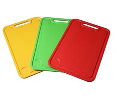 Fackelmann 521601 - Tabla de cortar (polipropileno, 37,5 x 25,5 cm), varios colores