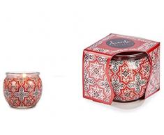 BigBuy Home S3606261 Vela Granada, Rojo, 7.6 x 6.5 x 7.6 cm