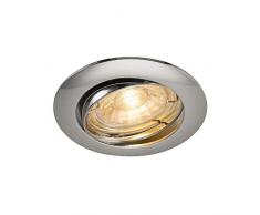 SLV Cromo Pika/Foco, luz de inundación, proyector Techo, luminaria empotrable led, iluminación Interior / GU10 50W, 50 W