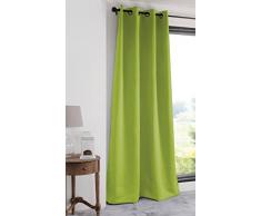 Lovely Casa r41840010Â Notte Cortina Opaca (poliÃ©ster, 180Â x 135Â cm), Color Verde