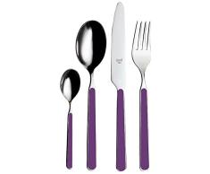 MEPRA Acero Inoxidable Juego de Utensilios de Cocina, Juego de 24, Morado