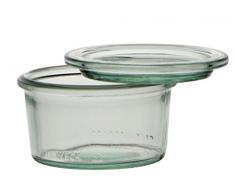 Weck - Tarro de 165 ml, con Tapa de 80 mm, de Cristal Transparente, Caja de 12 Unidades