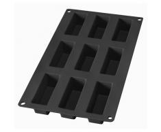 LÃ©kuÃ© Gourmet - Molde Mini para Tartas, Nueve cavidades, Color Negro