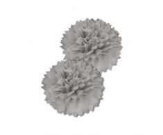 Skylantern Original 1551 - Lote de 2 pompones de papel (50 cm), color gris