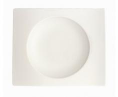 Villeroy & Boch NewWave 1025252665 Plato para Pan de Onduladas Formas, 15 x 13 cm, Porcelana, Blanco