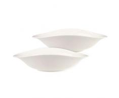 Villeroy & Boch Vapiano Plato de pasta , Porcelana Premium, 26 x 21 cm, 2 piezas