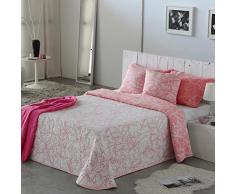 VIALMAN Colcha Bouti Ligera Sofia 18 para Cama Individual de 90 cm | TamaÃ±o Colcha 180 x 270 cm, Color Rosa