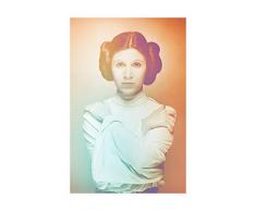 Komar Wandbild Von Star Wars Classic Icons Color Leia | Kinderzimmer, Jugendzimmer, Dekoration, Kunstdruck | ohne Rahmen | WB096-50x70 fotomural, carbÃ³n
