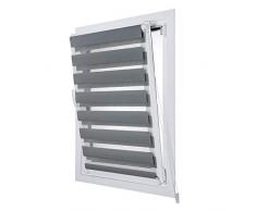 Estores Basic - Estor Noche y DÃa, Estor Enrollable instalación sin Tornillos, Ideal para Puertas abatibles, Gris, 75 x 180cm