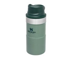 Stanley Trigger Action Termo Café Para Llevar 0.25L / 8.5OZ Hammertone Green â Botella Termica Sin BPA - Mantiene FrÃo 3 Horas - Vaso Termico Café de Acero Inoxidable - Apta Para Lavavajillas