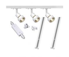 1-circuit mains-voltage set 3 white 2x1m incl. 3x PURI spot and LED lamps 143191 SLV