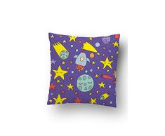 Lulu Home - Funda de Almohada, Multicolor, 45 x 45 cm
