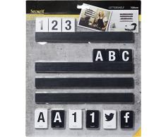 SecuritÂ âÂ Carta Estante, Incluido Letras y nÃºmerosÂ âÂ 1Â MÂ âÂ Negro