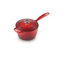 Le Creuset Cazo de hierro fundido, Redondo, diámetro18 cm, 2.2 L, Cereza, 21181180602430