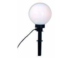 Näve Leuchten 4068280 - Lámpara para exteriores (forma esférica, 20 cm de diámetro, incluye cable de 2,5 m), color blanco