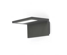 FARO BARCELONA 74419 - Ele Aplique (Bombilla incluida) LED, 6W, Aluminio y difusor de policarbonato, Color Gris