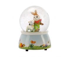 Goebel Porzellan 66-840/15 - Bola de Nieve Decorativa de polirresina, diseño de Conejo y Cordero
