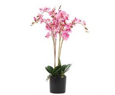 Leaf Plantas de orquÃdeas Artificiales realistas, diseño de Hojas, Reino Unido, Rosa, 60 cm