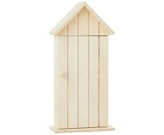 RAYHER - 62426000 - Madera - Caja de Rimini, FSC 100%, 30 x 14 x 6,5 cm, con 6 Ganchos