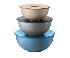 Fratelli Guzzini Everywhere Alrededor Azul, Marrón, Verde 3pieza(s) - Recipiente para Alimentos (910 g, 280 mm, 280 mm, 138 mm, 3 Pieza(s))