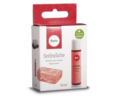 Rayher Jabón Color Caja SB, 10 ml, Color a Base de Agua, Feuerrot, 10.3 x 6 x 2.7 cm