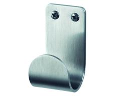Haceka IXI Set de Ganchos Colgador, Acero Inoxidable, Gris, 5.2x5.2x9.75 cm, 2 Unidades