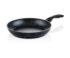 Westinghouse Black Marble WHP130 - SartÃ©n antiadherente de mÃ¡rmol de 3 capas, de aluminio forjado, base apta para inducciÃ³n, mango recubierto de silicona, apta para lavavajillas, negro, WHP130