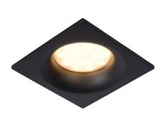 Lucide ZIVA - Foco empotrable en el suelo Baño - 1xGU10 - IP44 - Negro