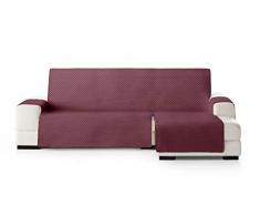 Eysa Oslo Funda, Poliéster, Burdeos/Gris, Chaise Longue Extra 290cm. Válido para sofá Desde 300 a 350cm