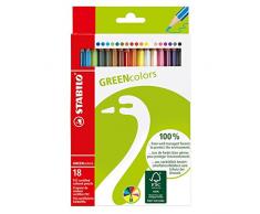 Stabilo Greencolors Pack de 18 lápices ecológicos