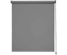 Estor para enrollar ocultante (Ancho 60 cm x Altura 180 cm) Liso Gris