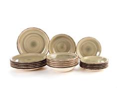 Quid Vita Vajilla Ceramica 18 Piezas Beige