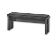 Stella Trading Asiento Vintage Cardiff con Aspecto Desgastado (Oscuro), cÃ³modo Banco Retro en imitaciÃ³n de Piel para tu salÃ³n y Comedor, 126 x 49 x 40 cm