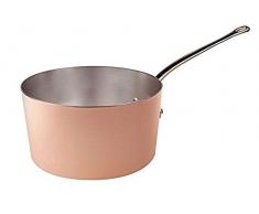 Agnelli Ollas de Cobre Cazuela Alta estaÃ±ado, con Mango de latÃ³n