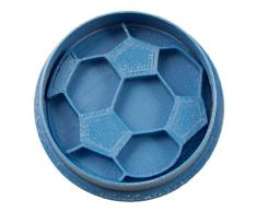 Cuticuter Pelota FÃºtbol cortador de galletas, azul. 8x7x1,5cm