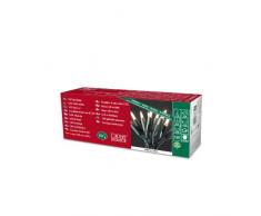 Konstsmide 6302-100 - Mini guirnalda de bombillas LED (35 diodos de luz blanca cÃ¡lida, diseÃ±o retro, 230 V, 2.66 W, para interiores, cable verde)