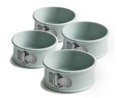 Jamie Oliver Gama jb1030 Bakeware Antiadherente Mini Molde para Tartas â Acero al Carbono, Puerto Azul, Juego de 4