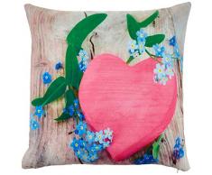 Lulu Home - Funda de Almohada, Multicolor, 45 x 45 cm